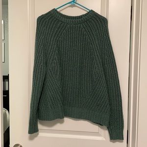 teal fisherman sweater